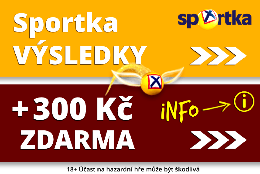 vylosovaná čísla sportka + zdarma bonus