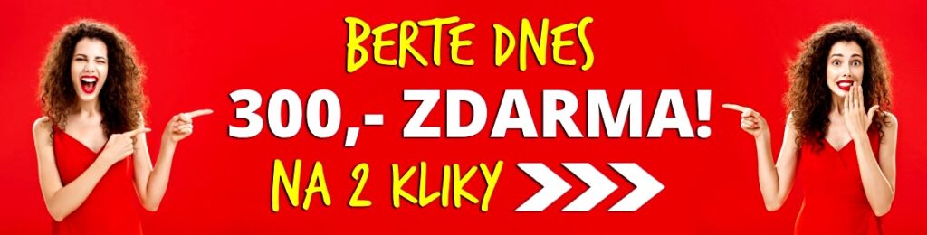 dnes vylosovaná čísla s 300,- zdarma na 2 kliky